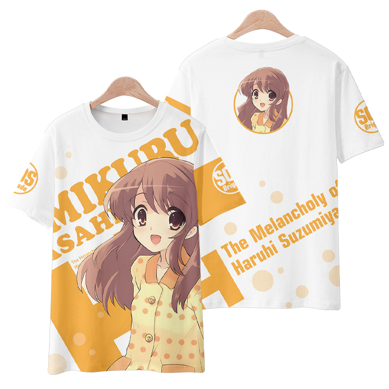 Anime Merchandise Clothes - Anime Suzumiya Haruhi No Yuuutsu 반소매