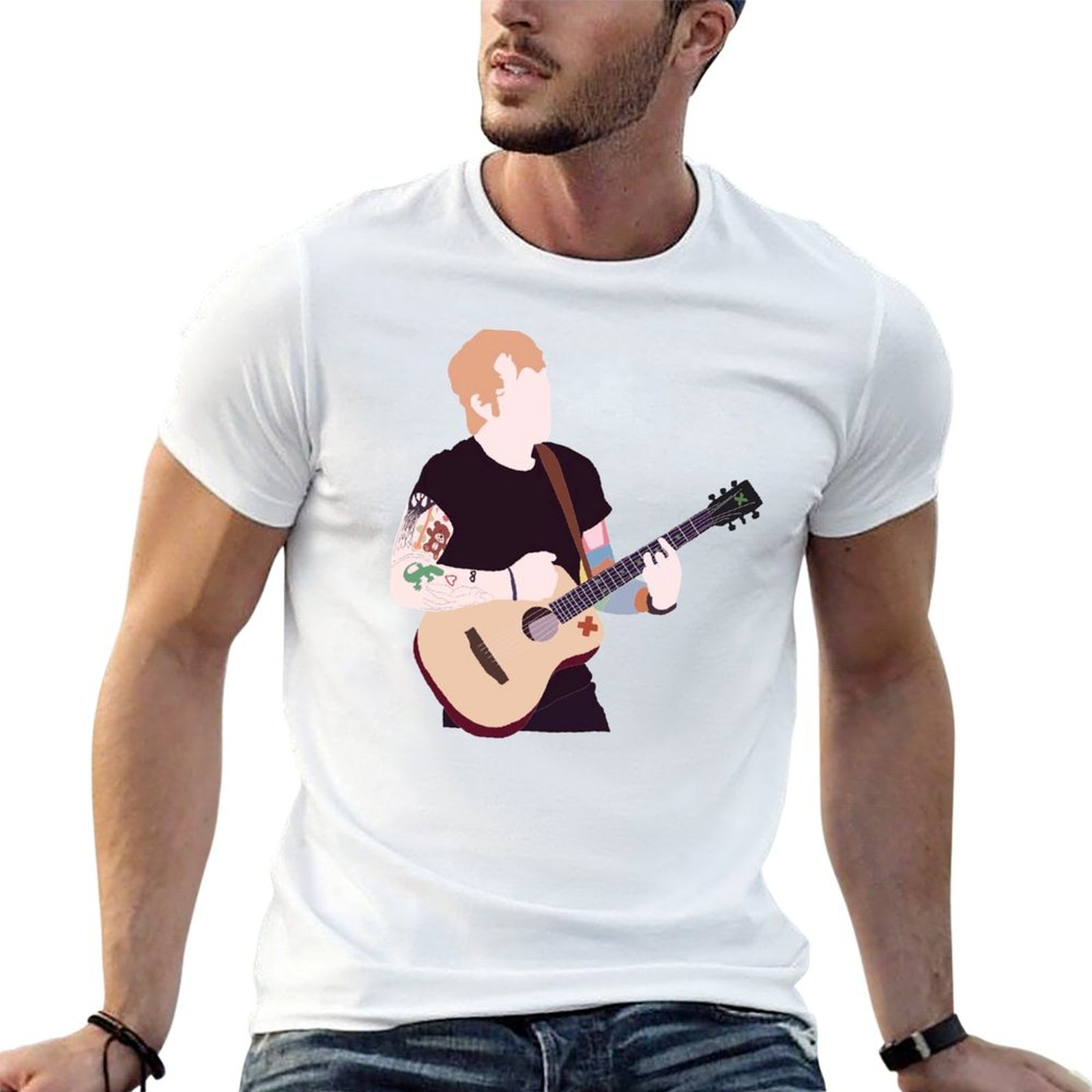 Anime Merchandise Shirt - 에드 시리안의 공식 상품 티셔츠 면
