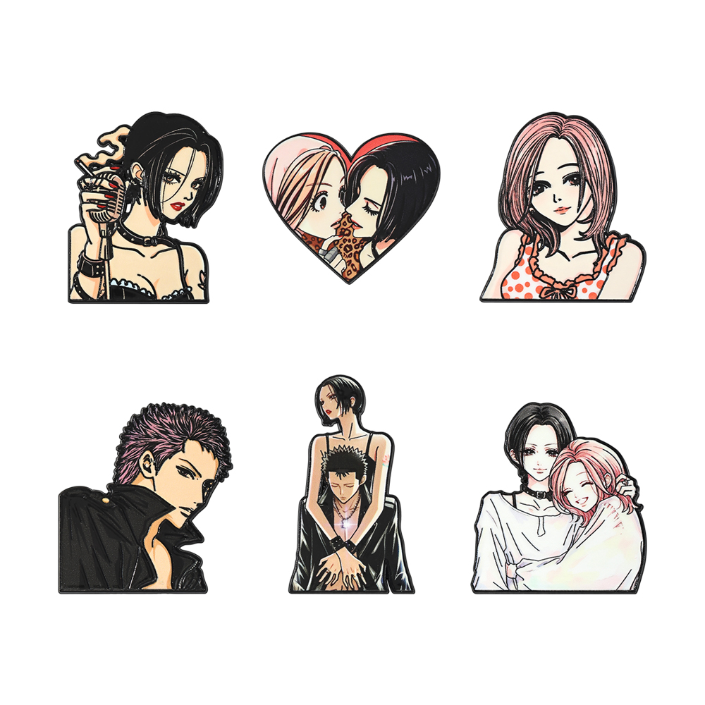 Nana Anime Merchandise - 빈티지 펑크 스타일 만화 소녀 에나멜