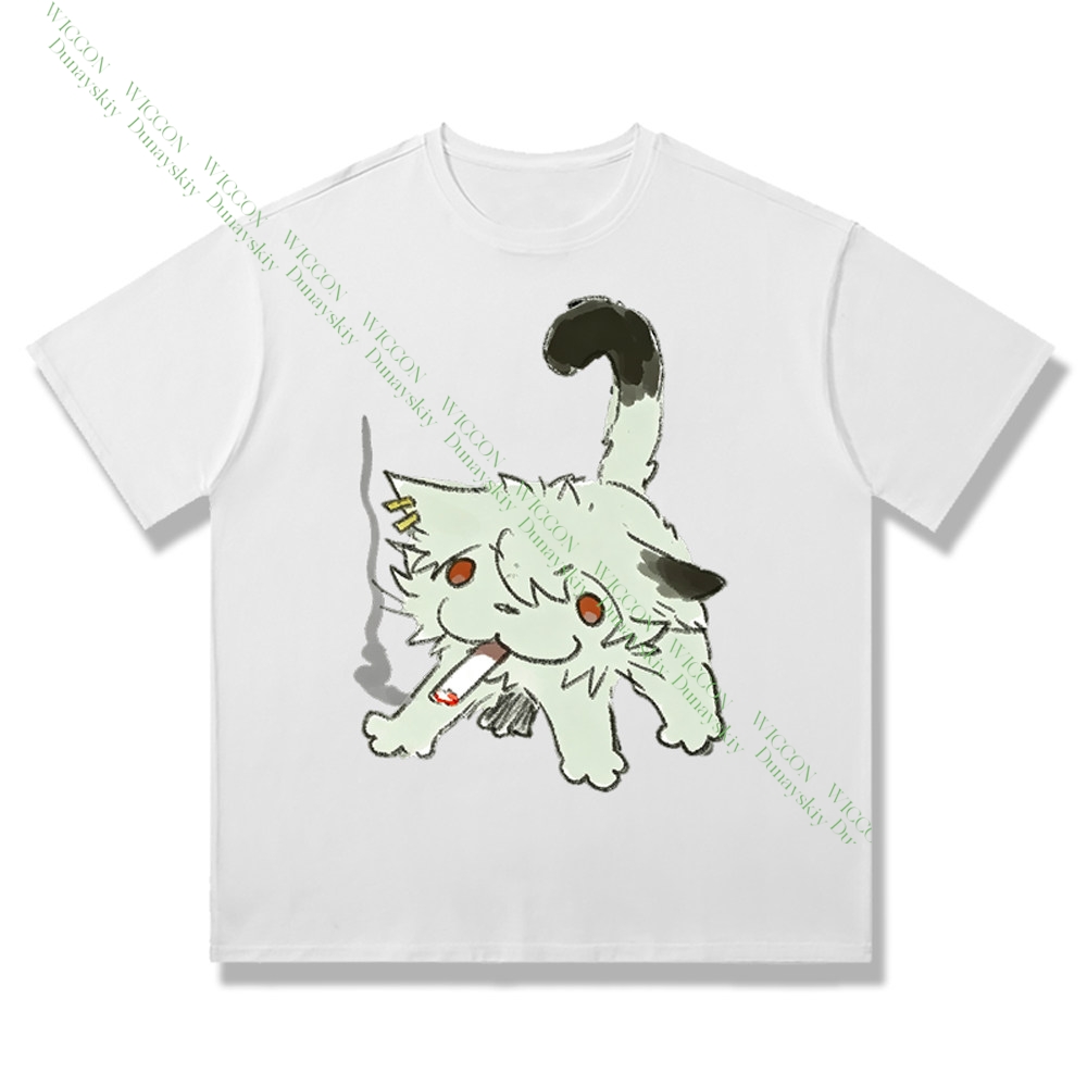 Chainsmoker Cat Yaniko Satou 귀 - Anime Merchandise Shirt 리뷰 및 가격