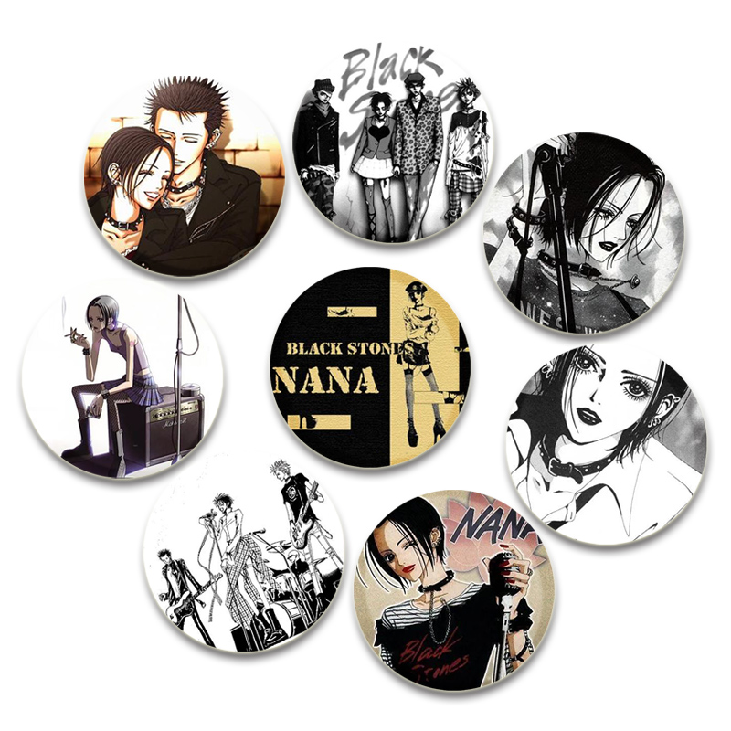 58mm 나나 에나멜 핀 애니메이션 그림 아이콘 버튼  - Nana Anime Merchandise 리뷰 및 가격