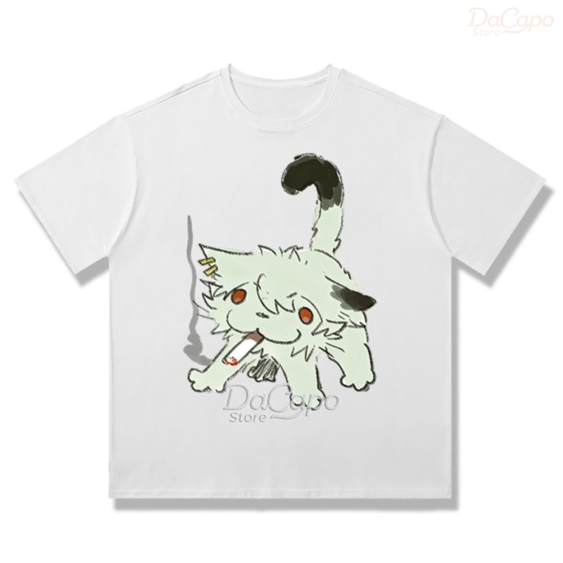 Chainsmoker Cat Yaniko Satou 귀 - Anime Merchandise Shirt 리뷰 및 가격