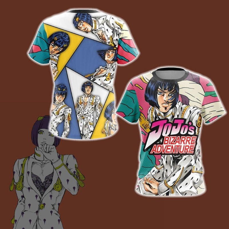 2026 뉴 조조 골든 윈드 브루노 부치아라티 테마 저 - Anime Merchandise Shirt 리뷰 및 가격