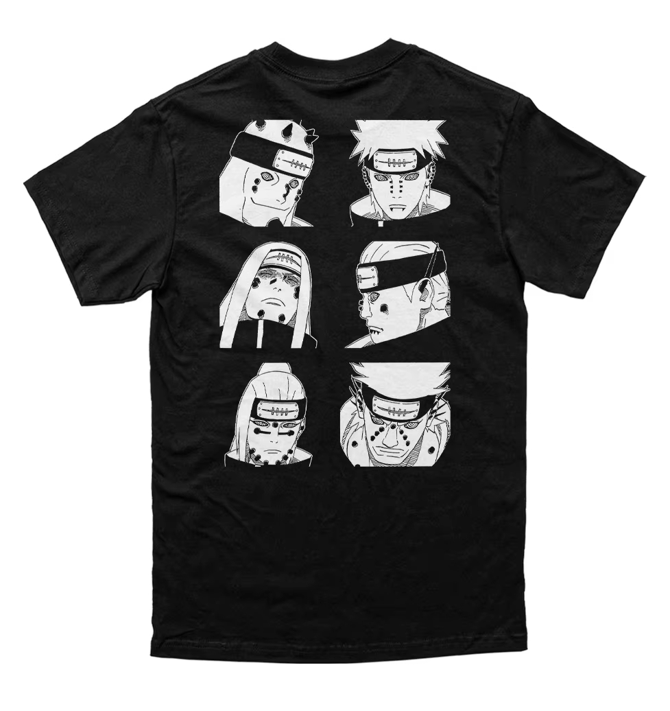나루토 페인 아카츠키 6개의 길 만화 그래픽 티셔츠 남 - Anime Merchandise Men 리뷰 및 가격