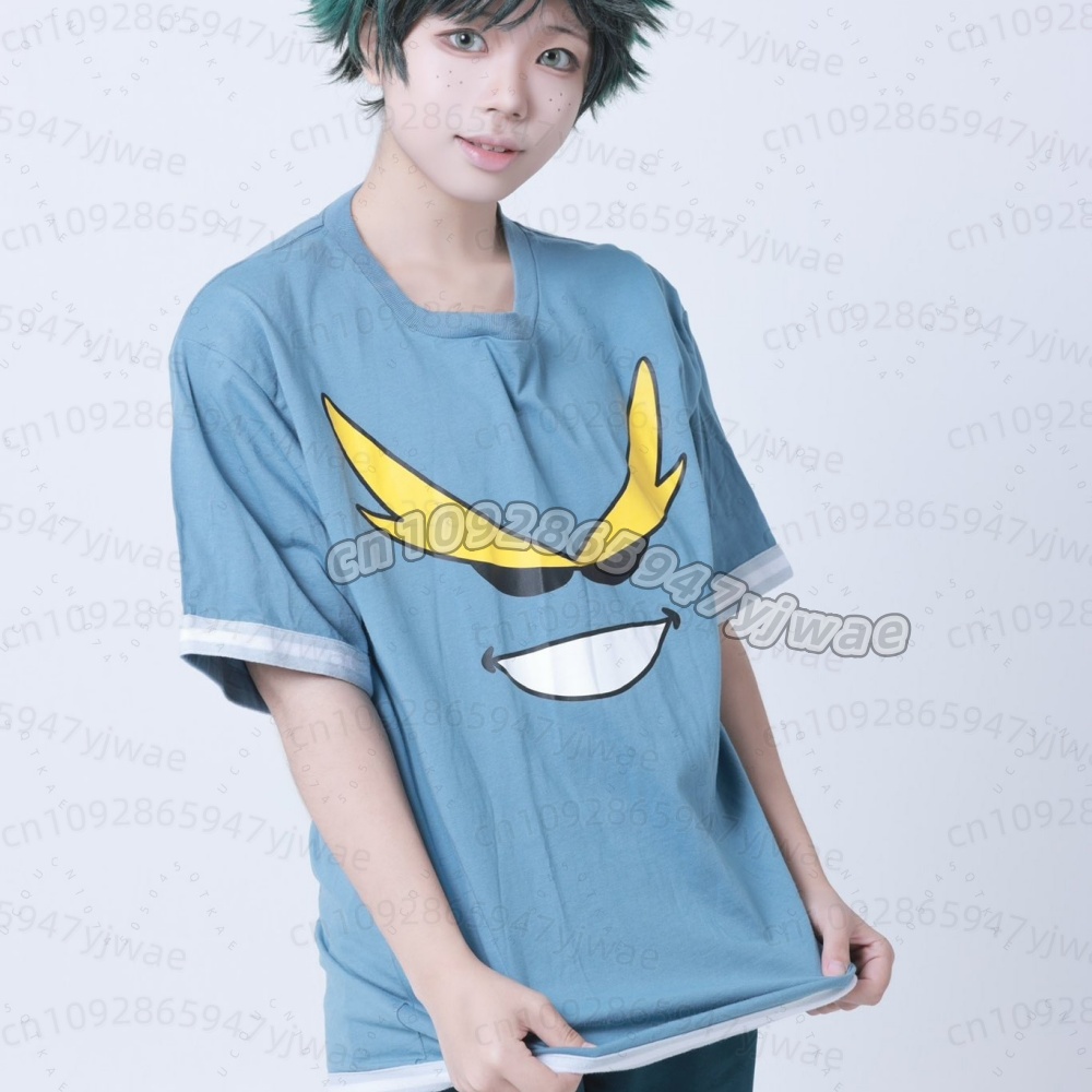 여름 남성 여성 마이 히어로 티셔츠 마이 히어로 아카데 - Anime Merchandise Clothes 리뷰 및 가격